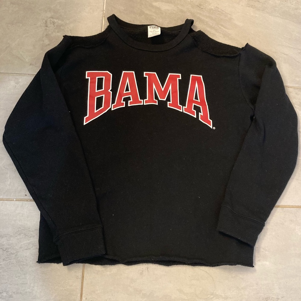 PINK Victoria's Secret 5th & Ocean Cold Shoulder Hoodie S Alabama Crimson Tide